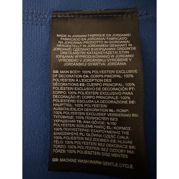 The North Face Men's Medium Chicago Sky Wintrust Bank Blue Quarter Zip - Picture 5 of 11